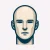DALL·E 2024-03-11 21.11.03 - Create a very simple avatar of a bald man. The avatar should feature a minimalist design, focusing on simplicity and clarity. The face should be depic